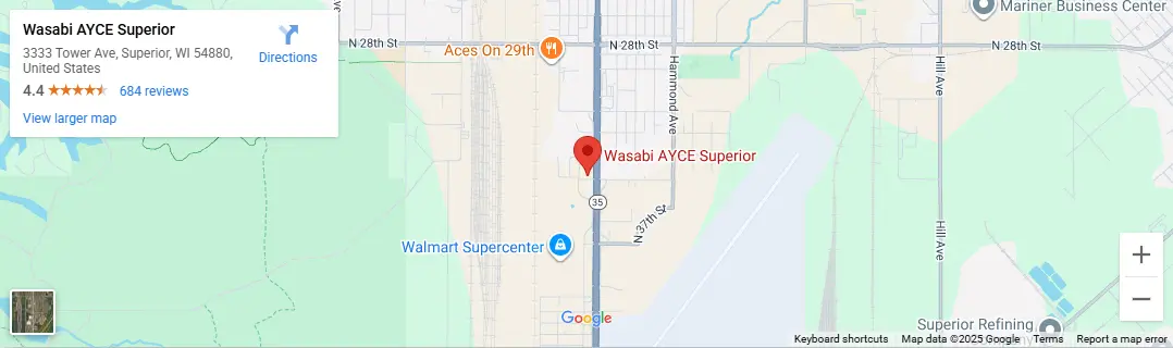 Location 3333 Tower Ave, Superior, WI 54880